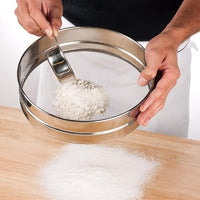 Stainless Steel Flour Strainers Silver 10" ( මල නොබැඳෙන වානේ පිටි පෙරන )