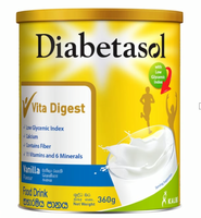 DIABETASOL 360g Vanilla Flavor Diabetic Milk Powder High Calcium Nutrition