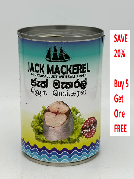 Jack Mackerel 425g / 15oz ** Buy 5 / Get 1 FREE **