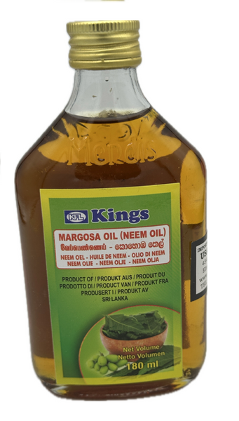Kings Margosa (Neem )Oil 180ml (කොහොඹ තෙල්)
