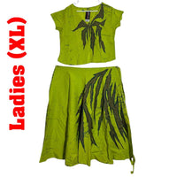 Ladies - Batik Skirt & Blouse (Size - XL)