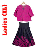 Ladies - Batik Skirt & Blouse (Size - XL)