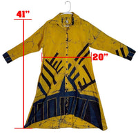 Ladies - Batik Frock With a Side Pocket (Size - M)