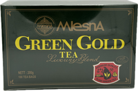 Mlesna Ceylon Green Gold Tea Luxury Blend 100 Tea Bags