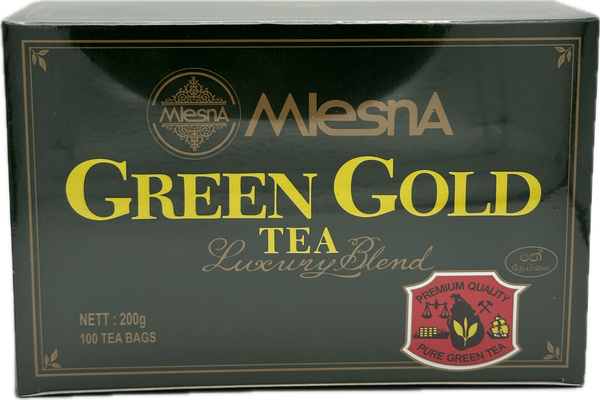 Mlesna Ceylon Green Gold Tea Luxury Blend 100 Tea Bags