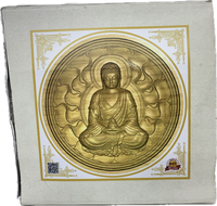 Wooden 15" Hand Carved Wall Hanging Buddha