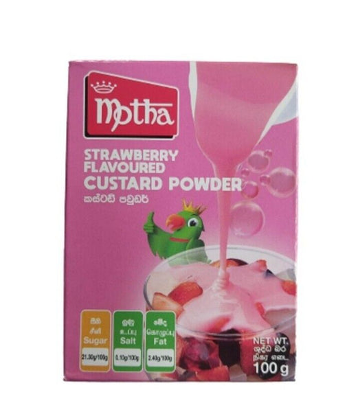 Motha Strawberry Flavored Custard Powder 100g