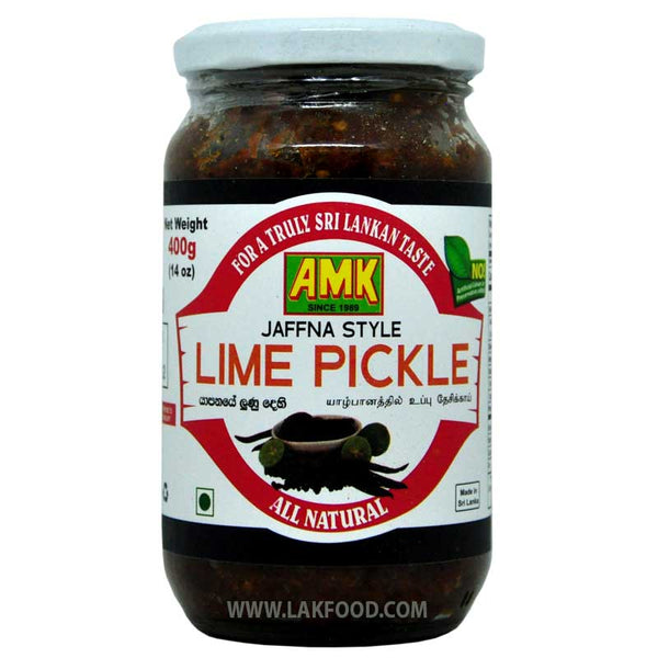 AMK Jaffna Style Lime Pickle 400g  (යාපනේ ලුනු දෙහි)** BUY ONE GET ONE FREE **