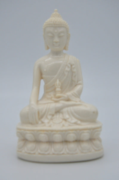 Samadhi Buddha Statue 3.5" x 2.5" ( Ceramic  )