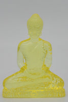 Samadhi Buddha Statue 3" x 2.5" Yellow ( Plastic )