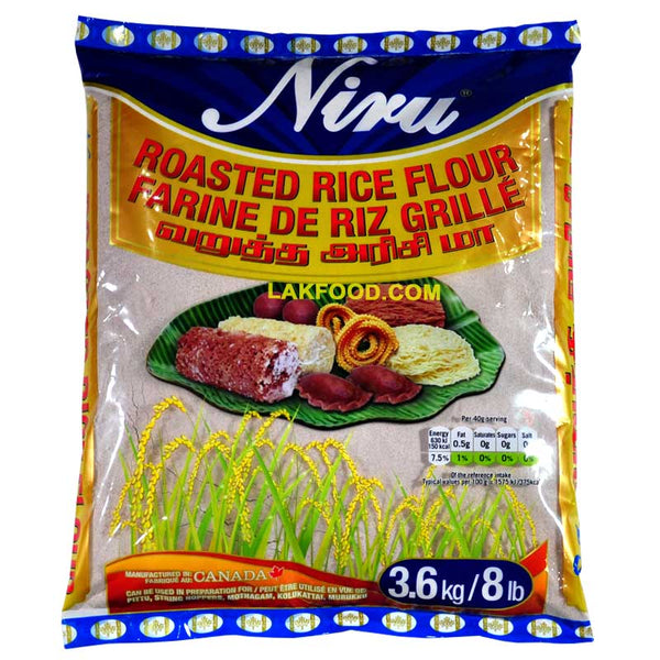 Niru Roasted Rice Flour 8LB - வறுத்த அரிசி மா