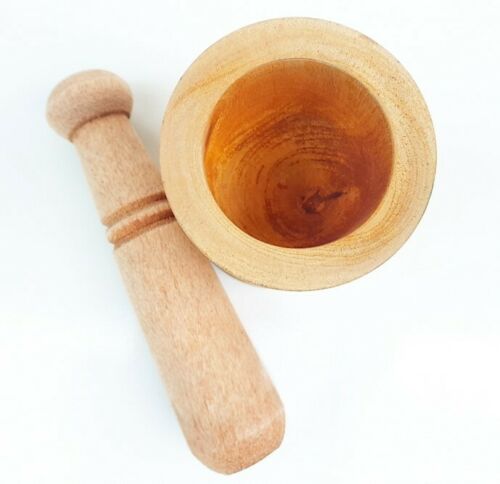 Wooden Reusable Mortar and Pestle Kitchen - Small